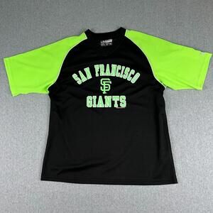 San‎ Francisco Giants Jersey Shirt Green Black XL (46-48) Baseball MLB Genuine